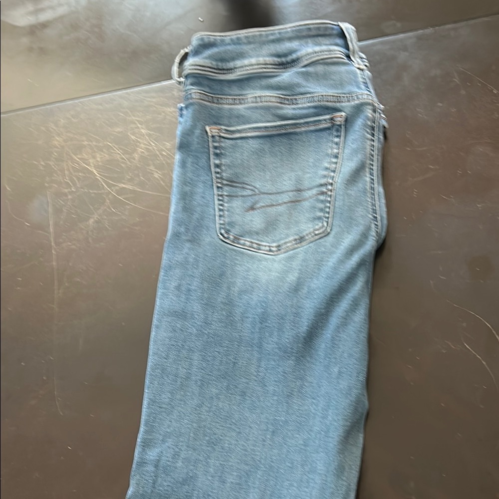 American eagle medium almost light wash boot cut jeans